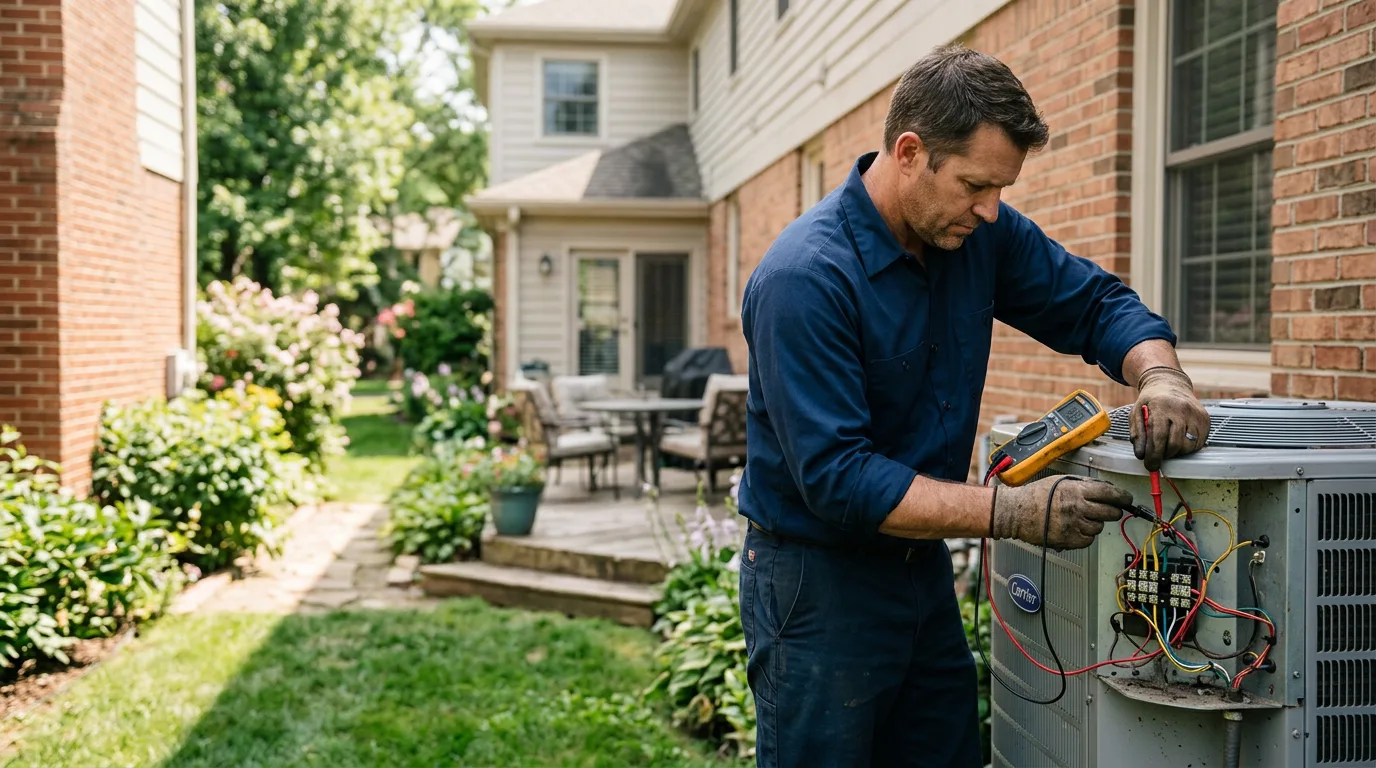 HVAC technician working near Weir, TX